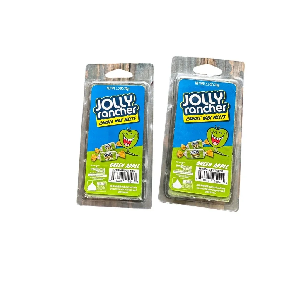 Jolly Rancher Green Apple Scented Wax Melts 2.5 oz Pack of 2 Hershey Licensed